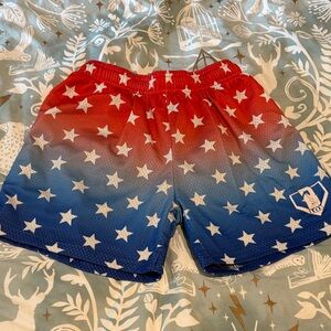 Red and Blue Star Pattern Shorts